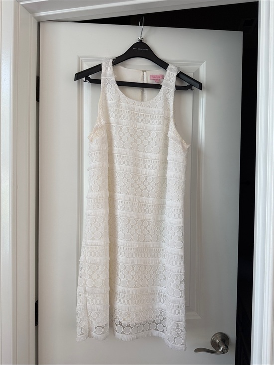Lilly Pulitzer Dresses & Skirts - Lilly Pulitzer White Lace Midi Shift Dress